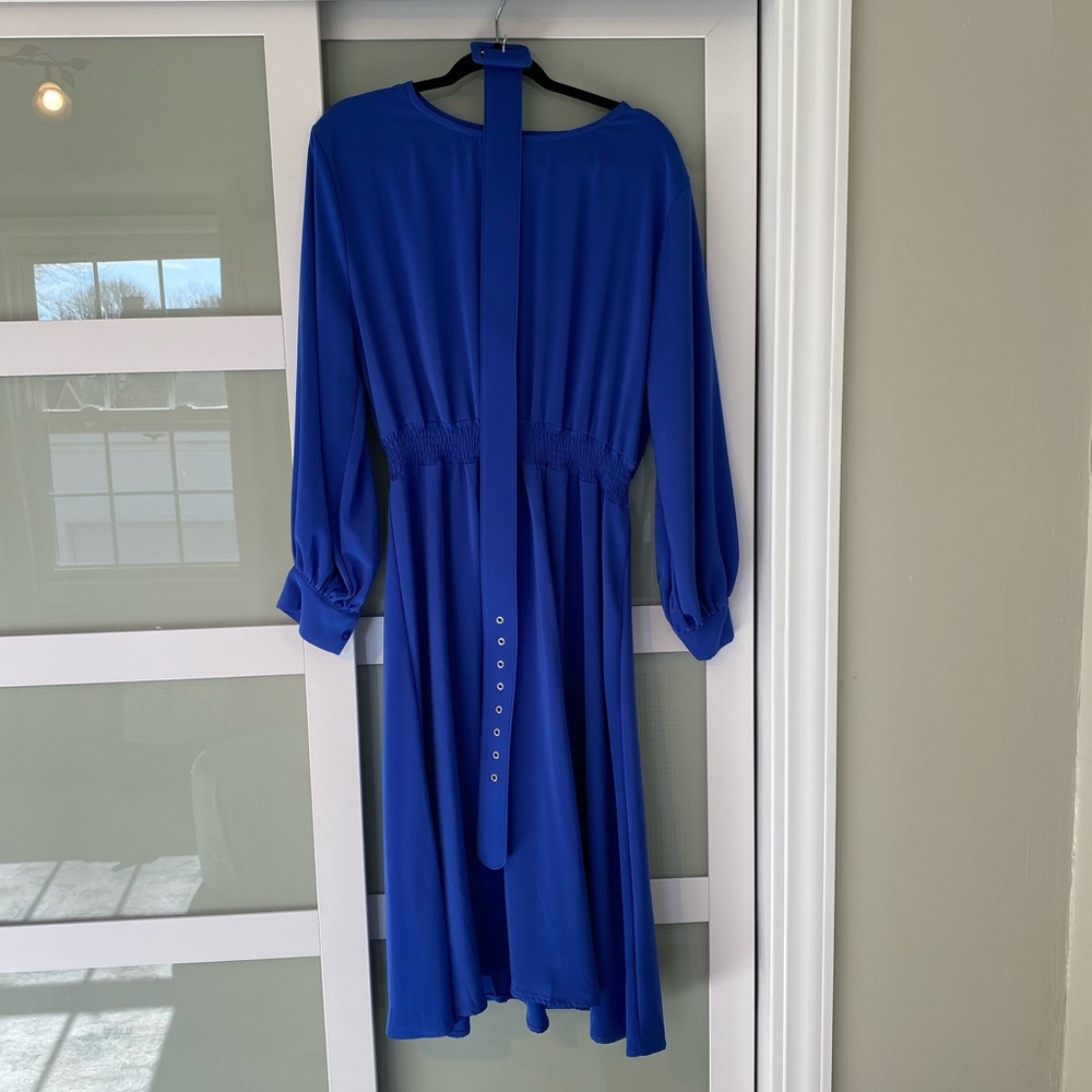 Royal Blue Silky Dress